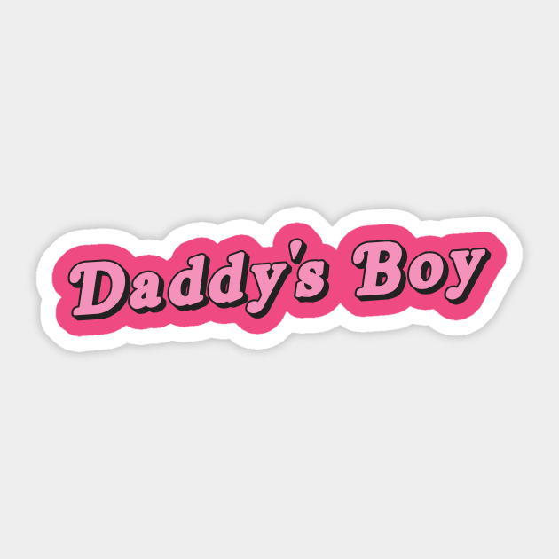 Daddy's Boy Sticker by Ponk